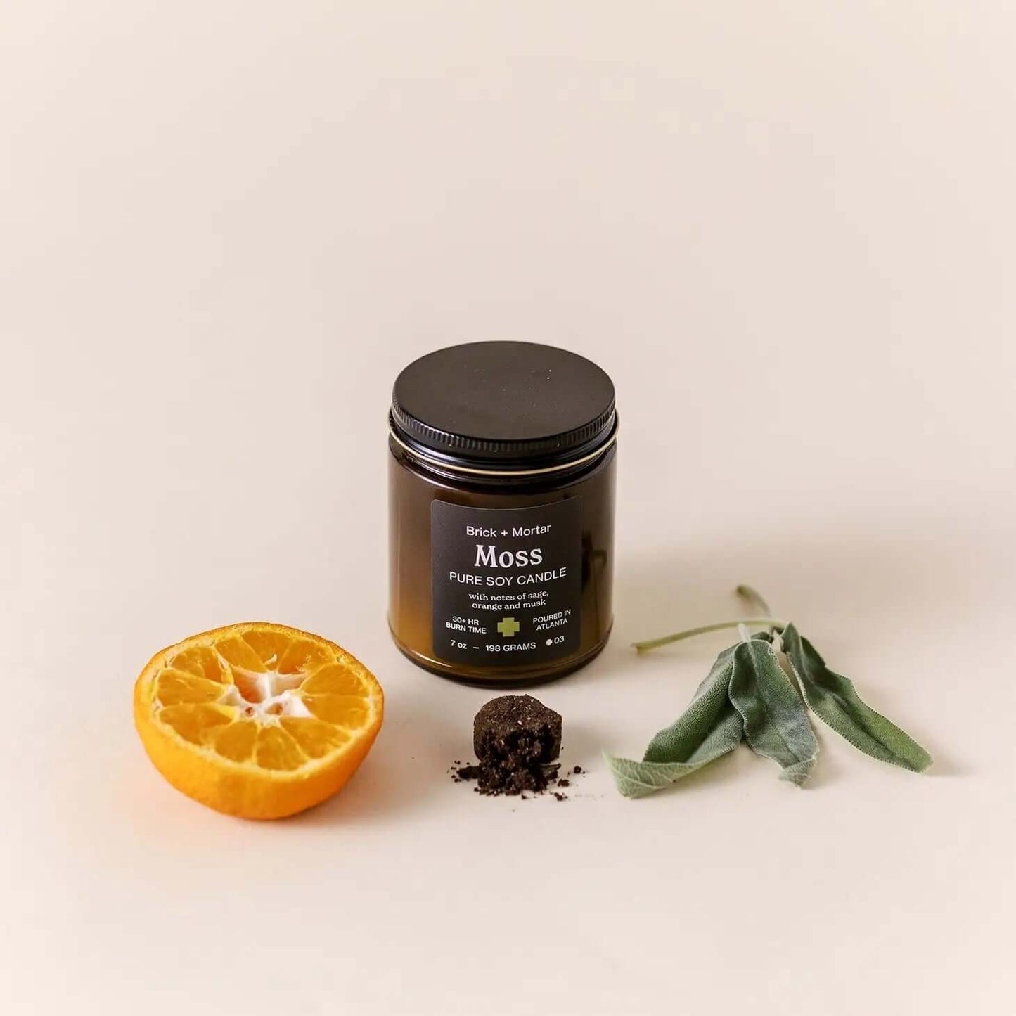 'MOSS' SCENTED SOY CANDLE