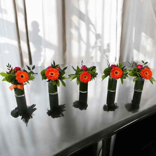 VIBRANT + COLORFUL BUD VASES