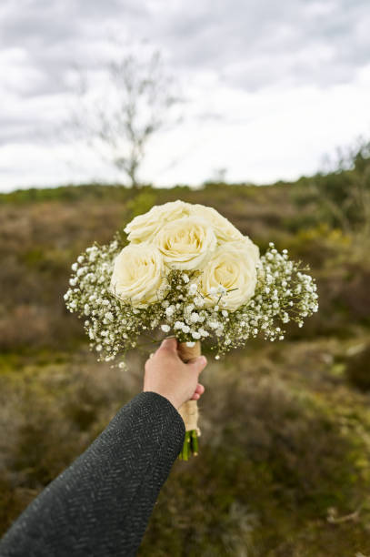 WHITE + GREEN POSY BOUQUET
