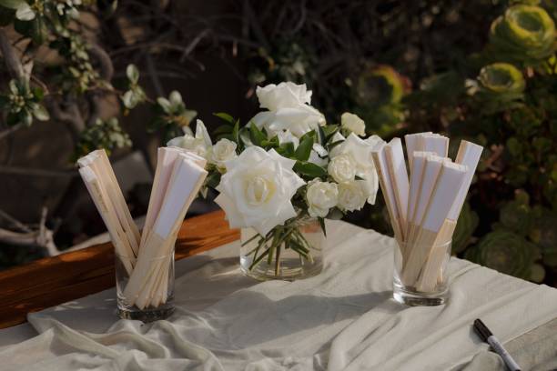 WHITE + GREEN CENTERPIECE
